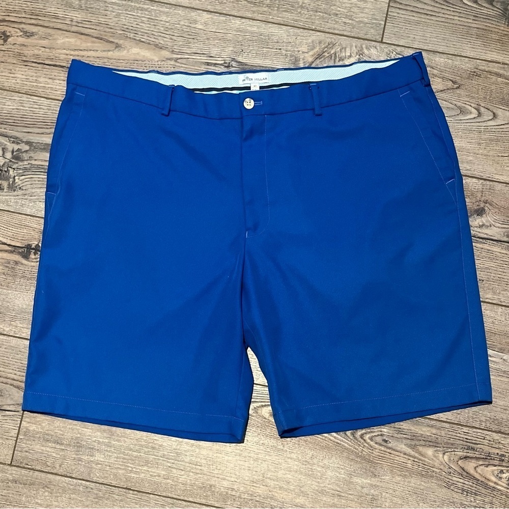 Peter Millar blue fancy casual business shorts men’s 42 - Picture 2 of 3